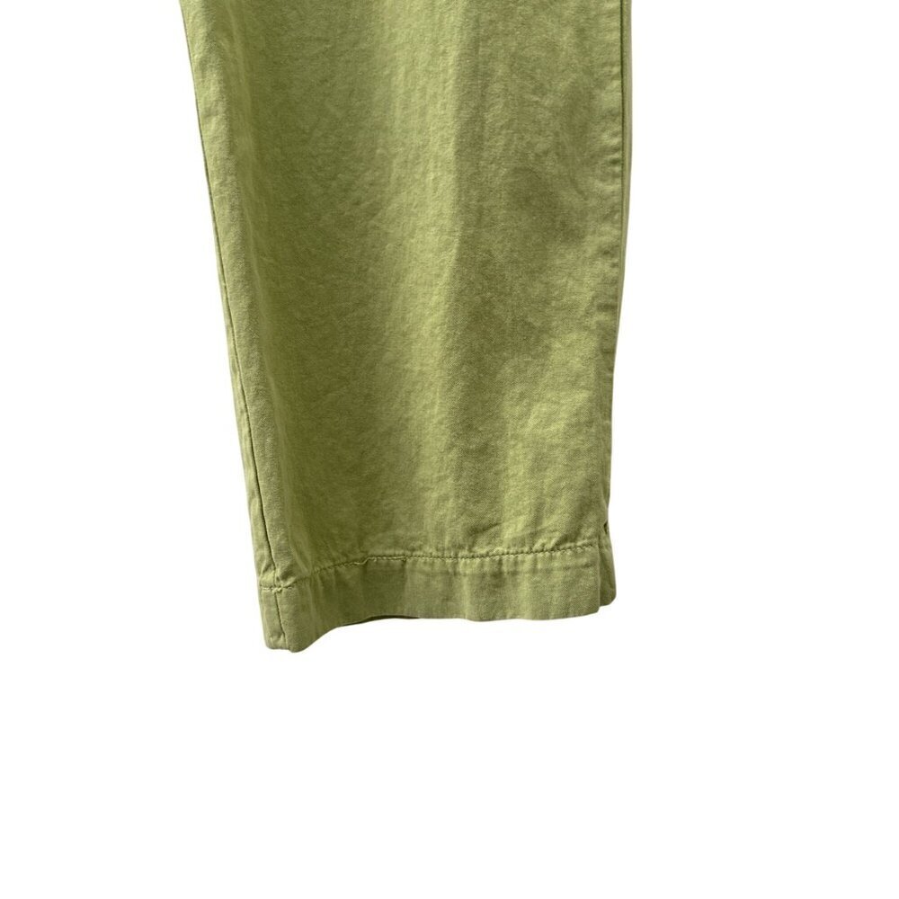 The Great Vintage Straight Relaxed Fit Pants Flat Front Pockets Green Women 28 - Picture 6 of 16